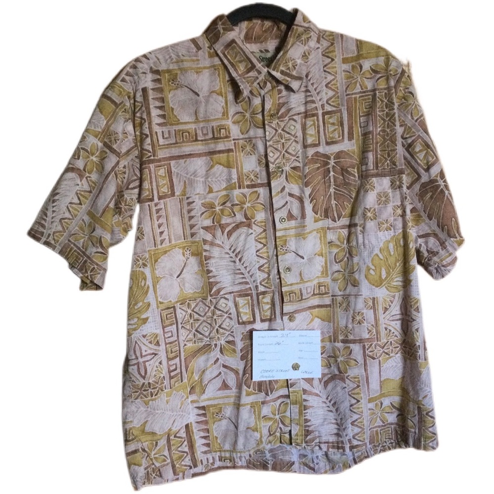 Vintage Cooke Street Mens Hawaiian short sleeve shirt.